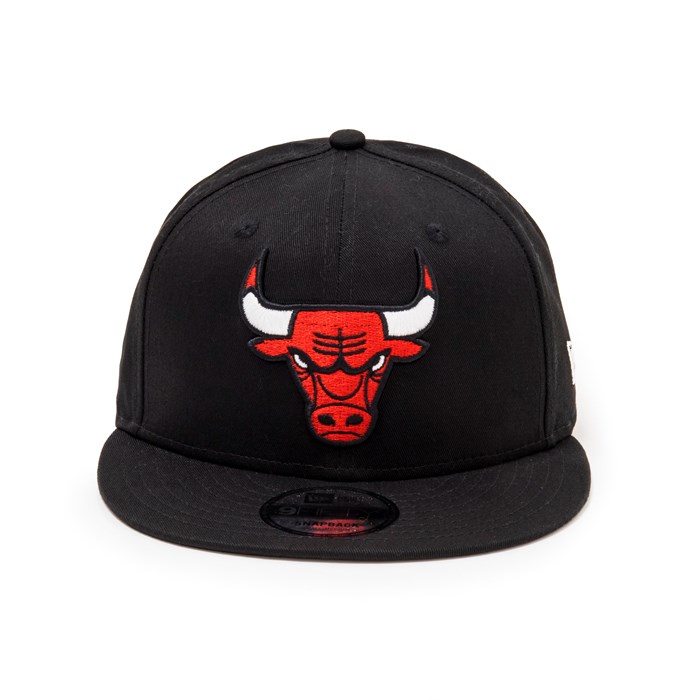 Chicago Bulls Logo 9FIFTY Lippis Mustat - New Era Lippikset Verkossa FI-194856